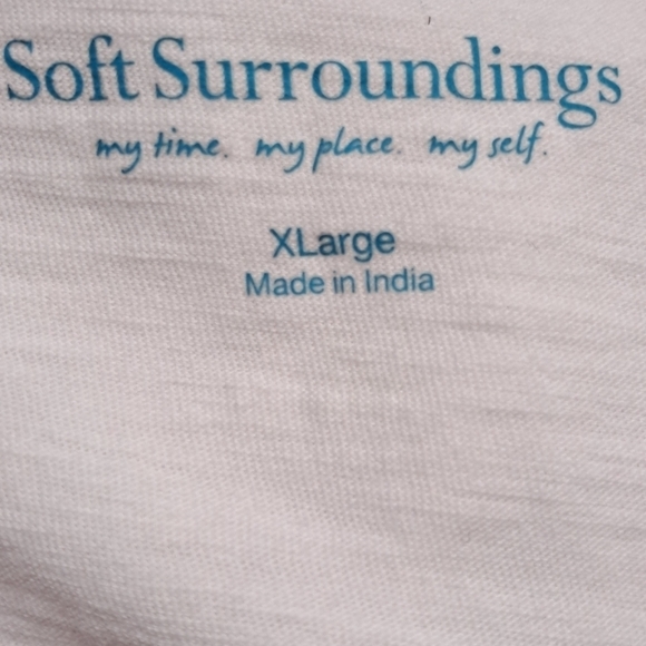 Soft Surroundings Women's Sleeveless  Button Up Shirt  Size XL - Picture 3 of 3